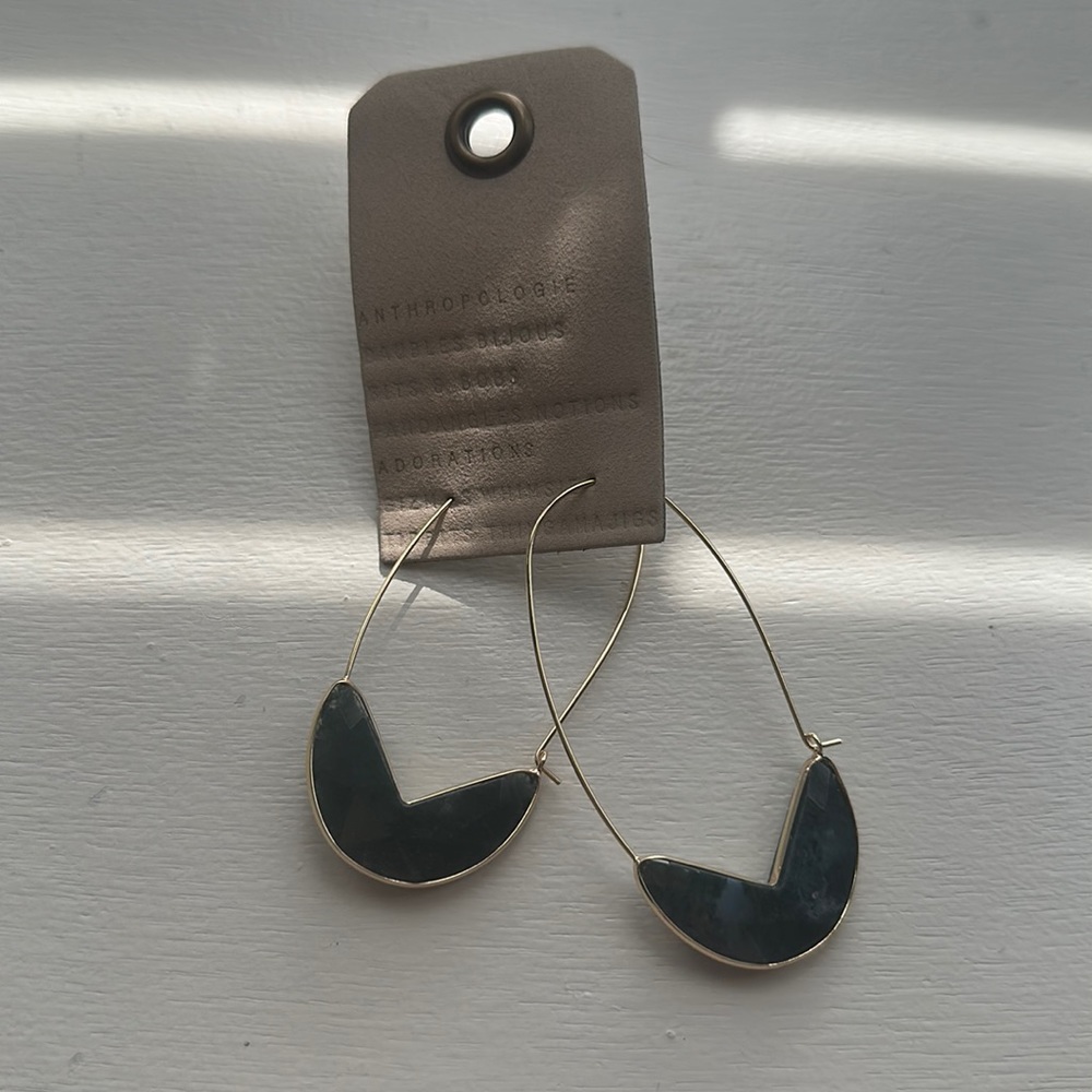 Anthropologie hoop earrings